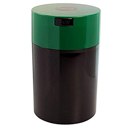 Coffeevac 1 lb The Ultimate Vacuum Sealed Coffee Container, Green Cap