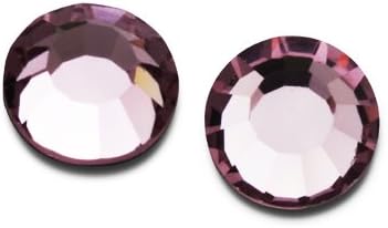 6.5mm LIGHT AMETHYST 360pcs Vintage Swarovski Rhinestone Hofix Flatback #2012 SS30, SW-2012HF