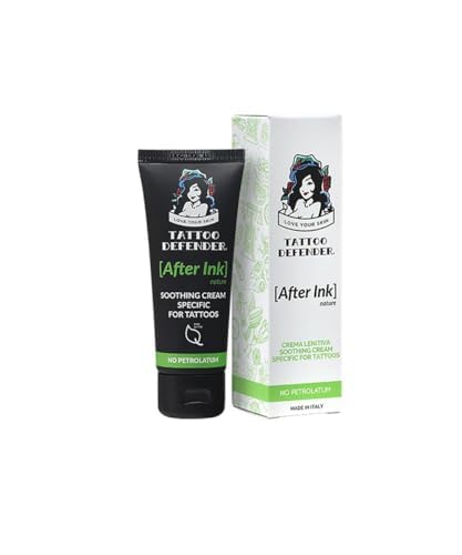 Tattoo Defender After Ink - Soothing healing cream and aftercare lotion no petrolatum 50 ml
