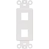 Decora Type Keystone Insert 2 Ports White