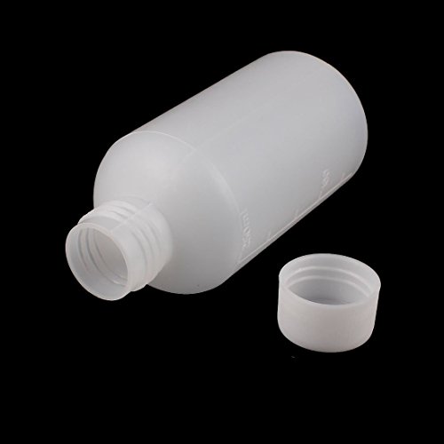 Dealglad 10Pcs 250ml PE Plastic Empty Small Mouth Graduated Lab Chemical Container Reagent Bottle Sample Sealing Liquid Medicine Bottle