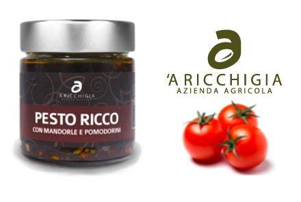 A RICCHIGIA - RIJKE TOMATEN EN AMANDELEN PESTO 90 gr. - Pak van 2 stuks - Afbeelding 4