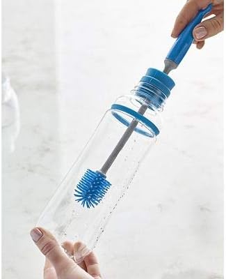Lakeland Extra-Long Handled Narrow Neck Bottle Cleaning Brush 30cm - Flexible Head Gentle On Glass, White - Image 3