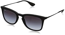 Ray-Ban INJECTED MAN SUNGLASS - RUBBER BLACK Frame LIGHT GREY GRADIENT DARK GREY Lenses 50mm Non-Polarized