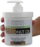 Advanced Clinicals Coconut Moisturizing Cream 16oz