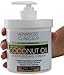 Advanced Clinicals Coconut Oil Cream. Spa size 16oz Moisturizing Cream. Coconut Oil for Face, Hands, Hair. (16oz) primary