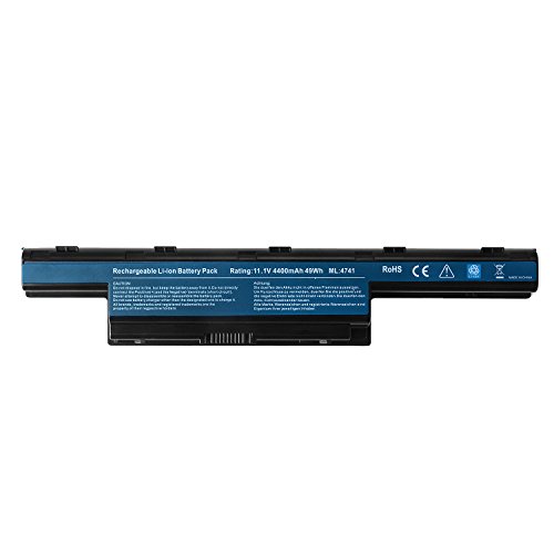 BND Laptop Battery for Acer/Gateway NV55C NV59C NV50A NV53 NV53A NE56R41U NE56R31U NV55C03U NV53A24U NV56R - 12 Months Warranty [6-Cell 4400mAh/49Wh]