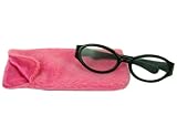 18 Inch Doll Eyeglasses & Case, 2 Pc. Set Fits 18 Inch American Girls Dolls & More! Hot Pink Furry Case & Black Eyeglasses