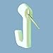KUDOS.JP Plastic Push Pins Hooks White (7 Pieces)
