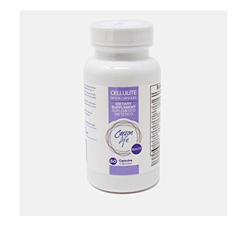 CARSON LIFE Anti Cellulite Detox Pills Helps Prevent and Eliminate Cellulite - Supplement for Fat Reduction and Smoother Skin - 60 Pills – Cellulite Remover - Made in the USA