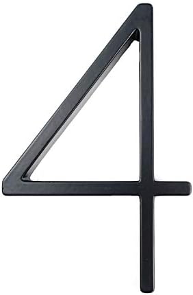 バオチャン 番号 ブラックナンバーアドレスプラークダッシュスラッシュサイン 0 9 フローティングハウスナンバー文字ビッグドアアルファベットホーム屋外5 In インストールが簡単 Color 4