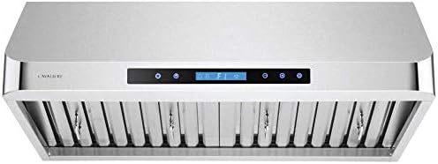 Under Cabinet Range Hood 30" Inch Mounted Brushed Stainless Steel Kitchen Hood Vent With, 4-Speed Touch Panel, Baffle Filters, 472 CFM