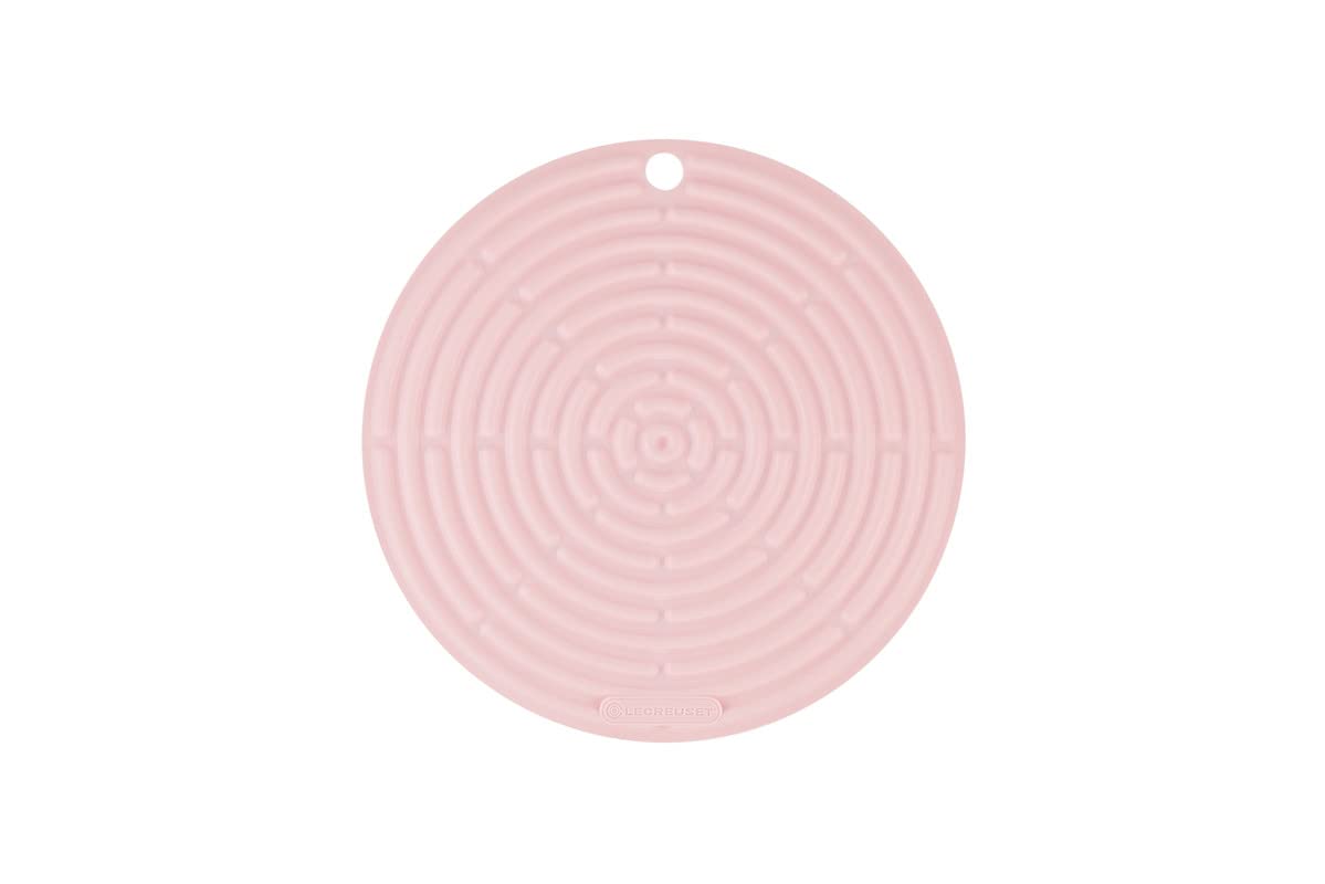 Le Creuset Cool Tool, Pot Holder/Trivet, Silicone, Round, 20 cm, Powder Pink, 93000230231200 — image 1