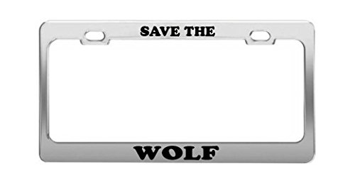 Wolf License Plate Frames | Wolf License Plate Frame