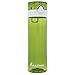 CLEARANCE-21 OZ Sports Water Bottle Plastic Exceptional Durability Tritan Leak Proof Flip Top Double Locking Lid Handle for School Running Gym Yoga with Cleaning Brush (7766-Green)