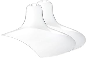 LUXEMUM Nipple Shields Breastfeeding 20MM, Nipple Shell Guards for Nursing Newborn Baby, BPA Free Reusable Soft Silicone for Breastfeeding with Latch Difficulties or Flat or Inverted Nipples (2 Count)