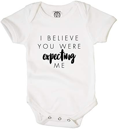 The Spunky Stork Baby Boys and Girls I Believe You were Expecting Me Bodysuit
