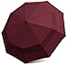 EEZ-Y Travel Umbrellas for Rain - Wind Resistant w/Open Close Button - Marsala