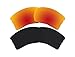 2 Pairs Polarized Lenses Replacement Red & Black for Oakley Quarter Jacket Sunglasses
