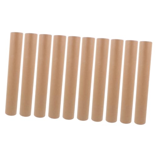 Gadpiparty 10pcs Kraft Paper Mailing Tubes Reusable Poster Holders for Artwork Documents and Crafts and Lightweight Storage Caps