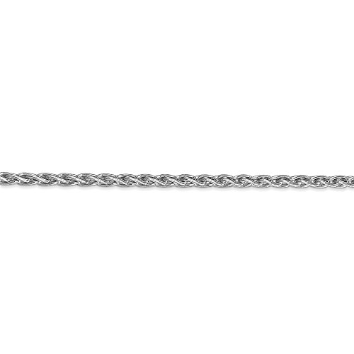 14k White Gold 3mm Parisian Wheat Chain