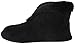 Dearfoams Women's Velour Bootie with Boa Flat,Black,Medium/7-8 M US