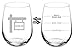 Wine Glass Goblet Two Sided Good Day Bad Day Don't Even Ask Real Estate Agent Broker Realtor (17 oz Stemless)