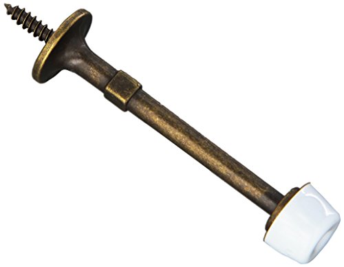 NATIONAL MFG/SPECTRUM BRANDS HHI N830-100 Rigid Door Stop, 3-Inch, Antique Brass