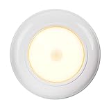 Motion Sensor Ceiling Light Battery Operated AriesTech Wireless Motion Sensing Activated LED Light Warm White 180 Lumen Indoor for Entrance, Stairs, Hallway, Basement, Garage, Bathroom, Cabinet,Closet