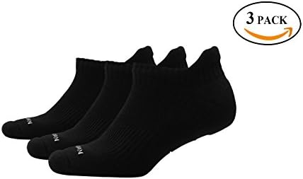 OXYVAN Men's Cushion Socks Cotton Athletic Socks Tab Low Cut Ankle socks for Men Shoe Size 6-12 Pack of 3