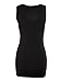 Moxeay Extra Long Tank Top for Women Stretch Cotton Tank Top Layering Tank Top(XL, Black)