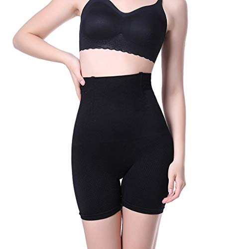 HJuyYuah Women Slimming Seamless High Waist Thermal Body Shaper Body Control Bodysuit Black