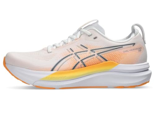 [アシックス] ランニングシューズ GEL-KAYANO 33 WHITE/STADIUM ORANGE 24.5 cm 2E