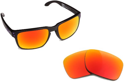 New SEEK OPTICS Replacement Lenses Oakley HOLBROOK - Polarized Fire Red Mirror