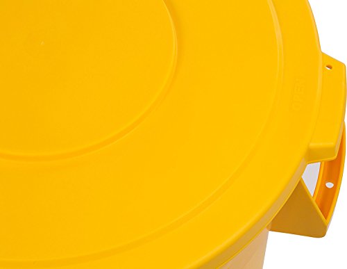UltraSource Commercial Waste Container, 32 gal, Yellow