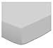 SheetWorld Fitted 100% Cotton Jersey Pack N Play Sheet Fits Graco Square Play Yard 36 x 36, Silver Grey, Made in USA