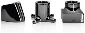 Viktor Toothbrush or Razor Holders, Set of 3 By Kontextur (Black Nickel Plated)