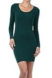 M. Rena Long Sleeve Seamless Dress (One Size, Seaweed)