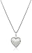 Amazon Essentials Children's Sterling Silver Petite Heart Satin Finish with Polished Edge Locket Necklace, 14.75