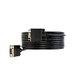 Cables Direct Online 15FT SVGA Monitor Cable, Male to Male 1080P Super VGA Display Cord for PC Projector Laptop TV