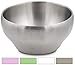 Stainless Steel Double-wall Vacuum Insulated Bowl, 24 oz, Perfect bowls for serving ice cream or hot soup (1 Pack, Stainless Steel)