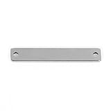 5 Count Stainless Steel Rectangle Bar Metal Stamping Blank with Two Holes 38mm x 6mm