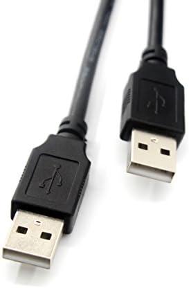 WAWPI USB A to A Cable Type A Male to Type A Male for Data Transfer Hard Drive Enclosures, Printers, Modems, 28AWG Cord 25Feet