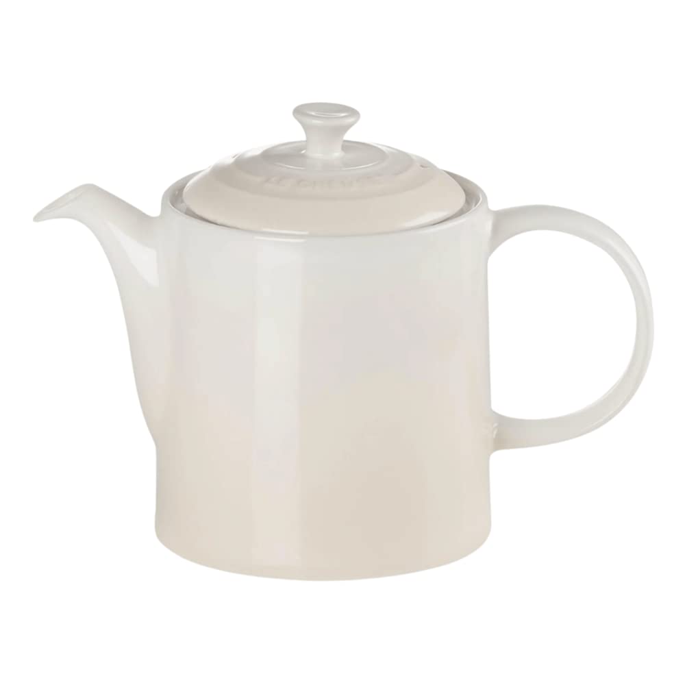 Le Creuset Grand Teapot, Stoneware, 1.3 litres, Serves 4 Cups, Meringue, 70703137160000