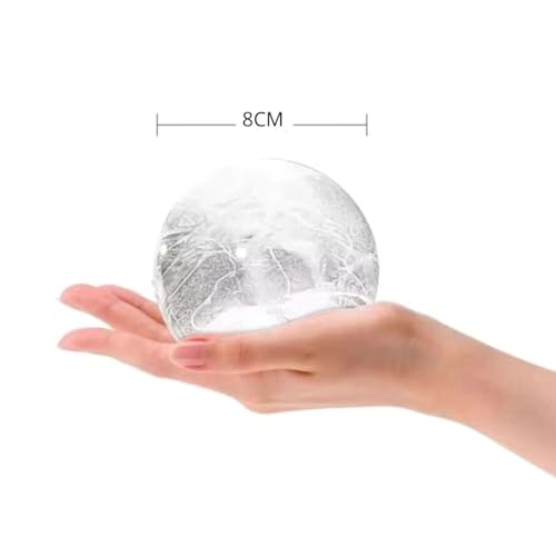 Combo 4 Formas De Gelo Redonda Esfera Grande 8CM Para Drink Whisky Coquetel Tampa Silicone Molde Bola Coqueteis Bebidas