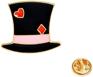 Cartoon Fairy Alice Hat Cake Castle Heart Crown Candle Syrup Rabbit Clock Cat Brooch Button Pins Jacket Pin Badge Jewelry Gift Hat