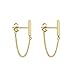 Hypoallergenic Earrings 14K Gold Plated Earrings Dangle Earrings for Women Drop Earrings Huggie Dainty Hoop Earrings (Gold)