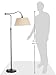 Adesso 3349-26 Rodeo Floor Lamp, 61 in, 150 W Incandescent/equiv. CFL, Antique Bronze, 1 Floor Lamp