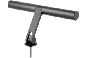 ZLIT Bicycle Handlebar Extension Bracket,Aluminum Alloy Bicycle Handlebar Extender for Bicycle Led Light Code Table Mobile Phone Holder (Black)