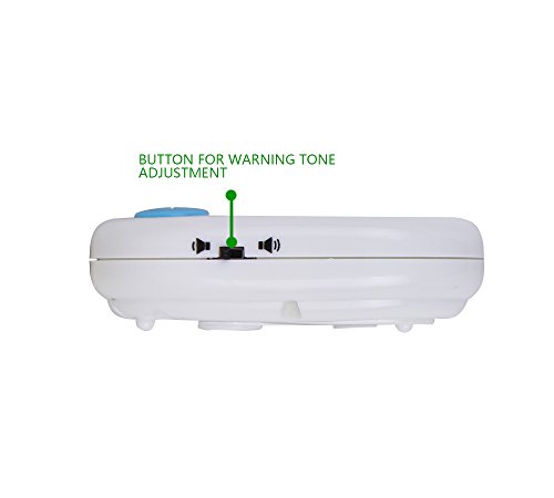 Hiash Digital Kitchen Timer Big Digital LED Display Volume Adjustable Back Strong Magnetic Automatic Shutdown, White